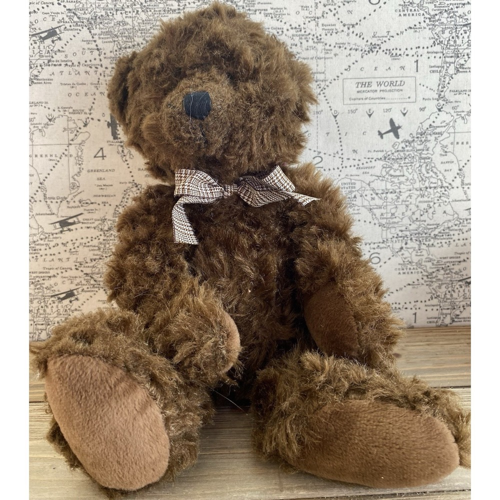 Russ Ainsley Berrie Chocolate‎ Brown Bear with Bow Collectible